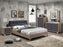 Stockholm Grey Fabric Wooden Bed with Matching Bedroom Furniture Set.