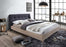Stockholm Grey Fabric Wooden Bed with Matching Bedroom Furniture Set.