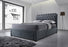 Winchester 5FT Kingsize Dark Grey Fabric 4 Drawer Bed.