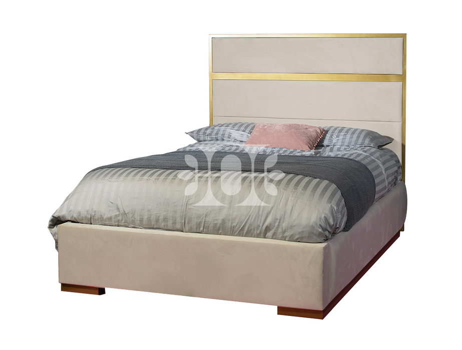 Belford 4FT Small Double Metal Trim Bed in Various Colours and Fabrics
