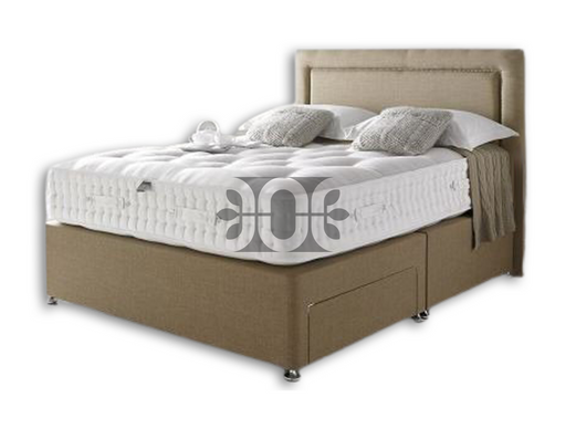 Countess 4FT Small Double Studded Padded Divan Drawer Bed in Various Colours and Fabrics.