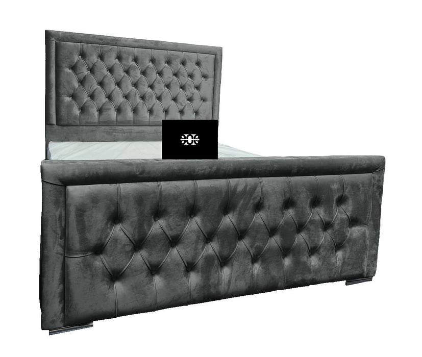 Rovigo 6FT Super King Chesterfield Bed in Various Colours and Fabrics.