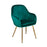 Milano Dining Chair in Forest Green, Orchre Yellow, Vintage Pink, and Royal Blue Plush Velvet Fabric.
