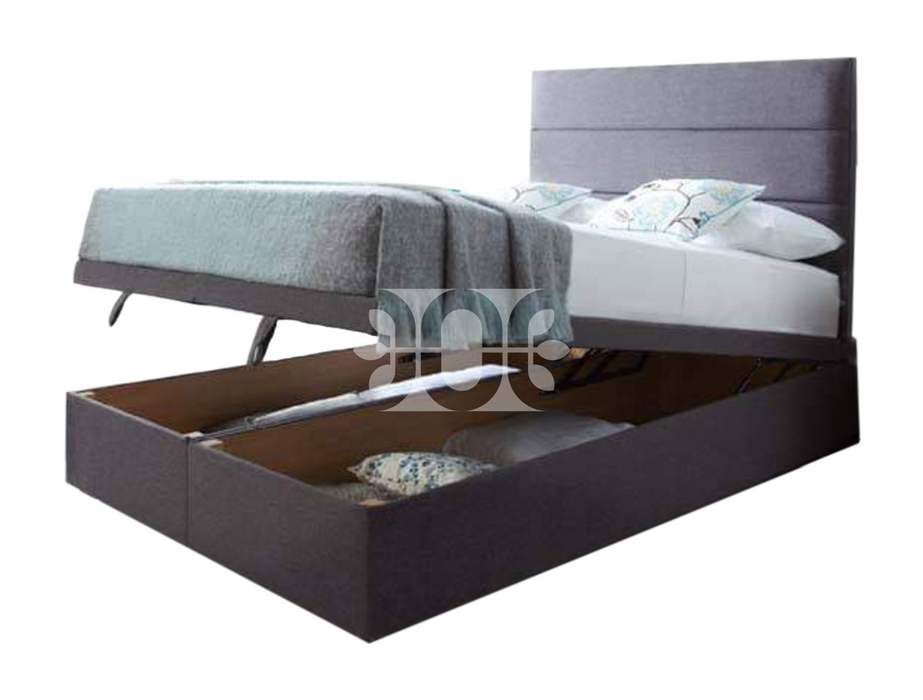 Linear 3FT Single Padded Ottoman Divan Storage Bed in Various Colours and Fabrics.