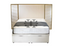 Louvre 4FT Small Double 2 Panel Metal Trim Bed Storage Bed in Various Colours and Fabrics