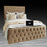 Novara 5FT Kingsize Chesterfield Ottoman Storage Bed in Various Colours and Fabrics.