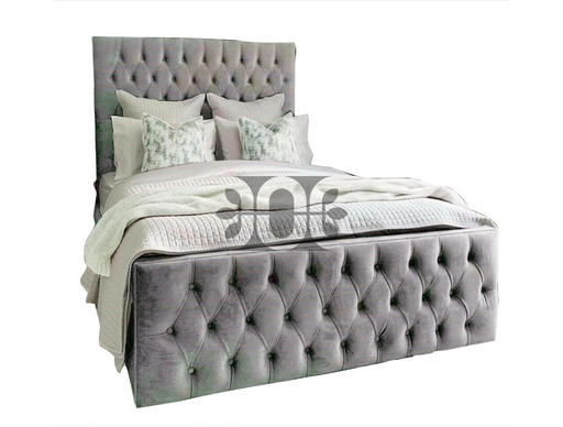 Novara 5FT Kingsize Chesterfield Bed in Various Colours and Fabrics.