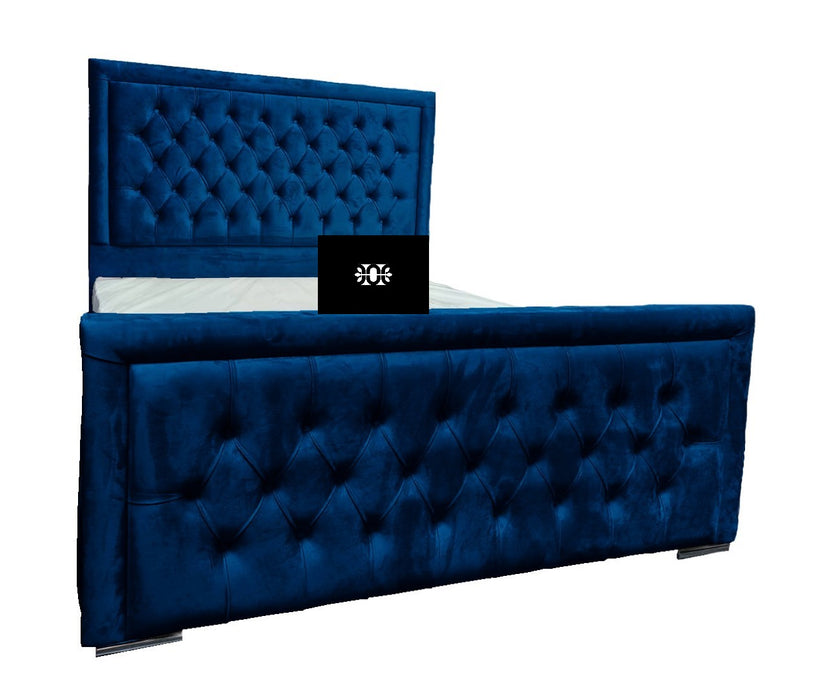 Rovigo 6FT Super King Chesterfield Ottoman Storage Bed in Various Colours and Fabrics.