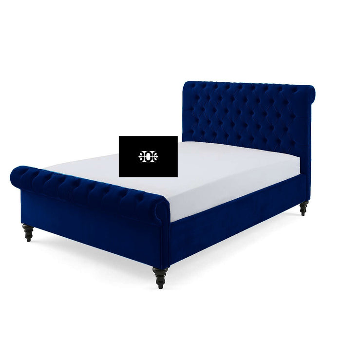Sleigh 5FT Kingsize Chesterfield Bed in Various Colours and Fabrics.