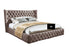 Emperor 6FT Super King Ottoman Storage Bed with Curved Winged Headboard in Various Colours and Fabrics.