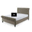 Sleigh 3FT Single Chesterfield Ottoman Storage Bed in Various Colours and Fabrics.