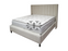 Viscount 4FT6 Double Curved Winged Ottoman Storage Bed in Various Colours and Fabrics.
