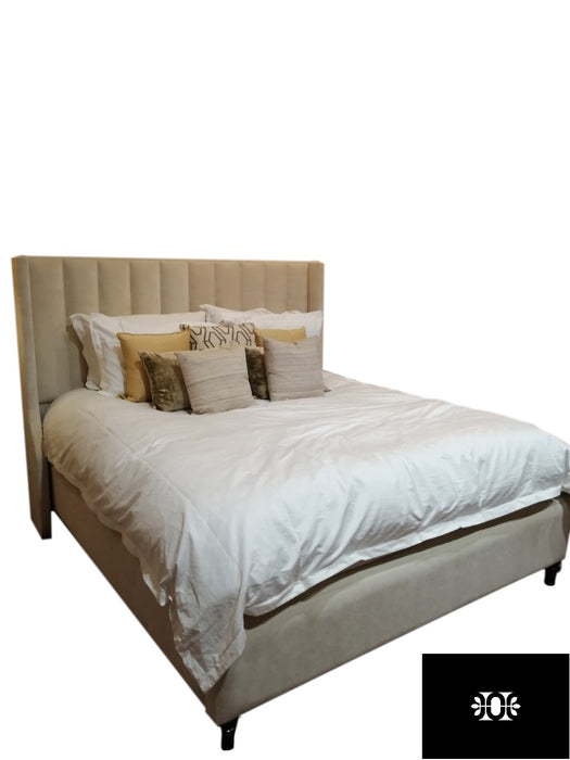 Viscount 6FT Super King Curved Winged Bed in Various Colours and Fabrics.