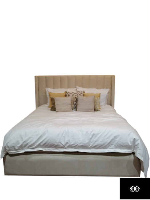 Viscount 4FT Small Double Curved Winged Ottoman Storage Bed in Various Colours and Fabrics.