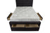 Texas 4FT6 Double Dark Grey Fabric 2 Foot End Drawer Bed.